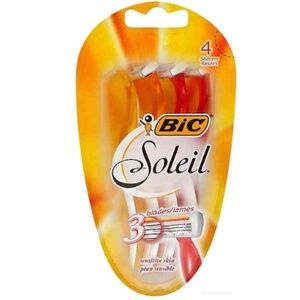 💖3/$15💖 Bic Soleil Triple Blade Disposable Razors Smoother Shave 4CT 3 Blade